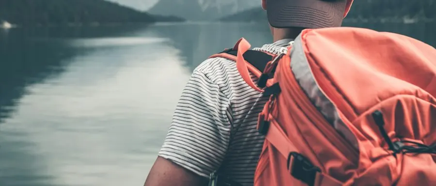 Premium Red Backpack - Clean Modern Fit