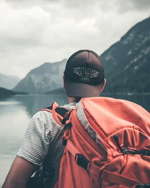 Premium Red Backpack - Clean Modern Fit